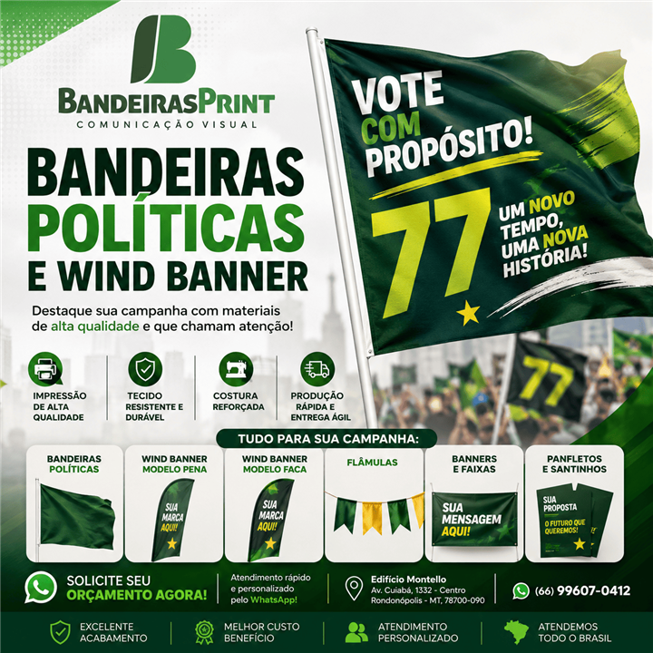 Aumente a Visibilidade com Bandeiras Print